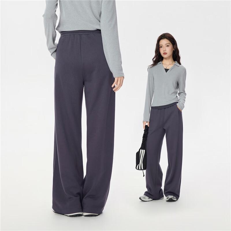 Giordano Women's Relaxed Wide-Leg Drawstring Casual Pants