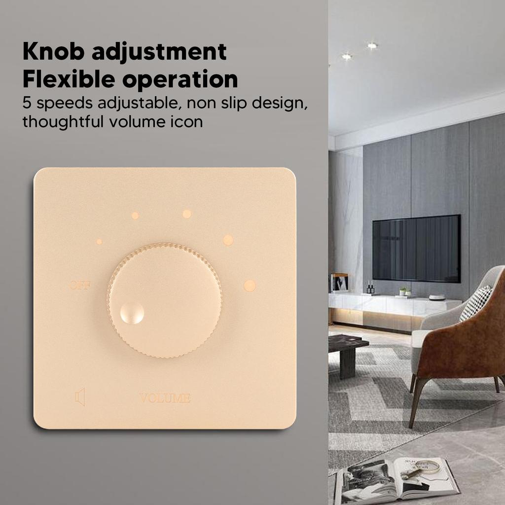 50  Volume Control 50W Volume Control Professional Safety 5 Gears Tuning Knob Volume Controller for Home Speakers