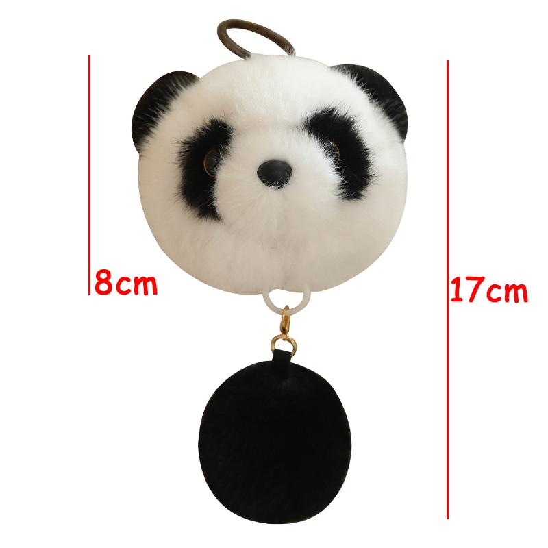TreasuringU Panda Roux Peluche Pendentif Kawaii Panda Porte-clés Extensible Animaux Mignons Jouets Sac Flexible Cadeaux d'Anniversaire