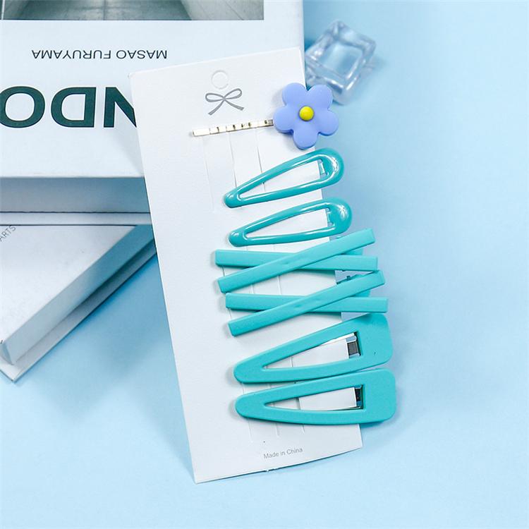 7PCS/SET Women Girls Cute Candy Colors Hairpins Sweet Barrettes Flower Hair Clips Fashion Hair Accessories