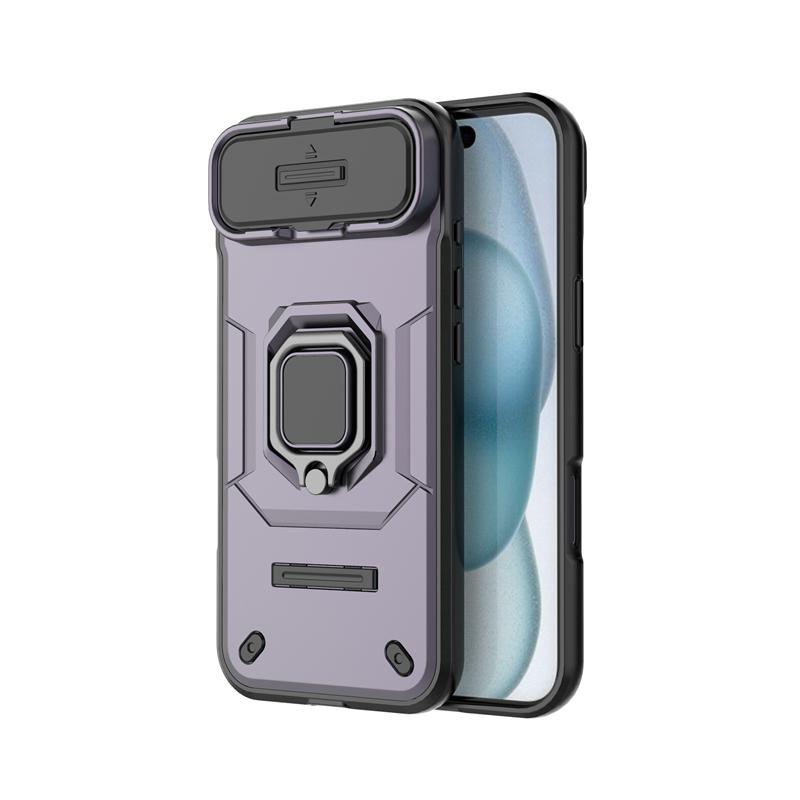 Shockproof Case For iPhone 17 Air Case For iPhone 17 Pro Max Ring Holder Magnetic Back Cover For iPhone 17 Air Push Window Case