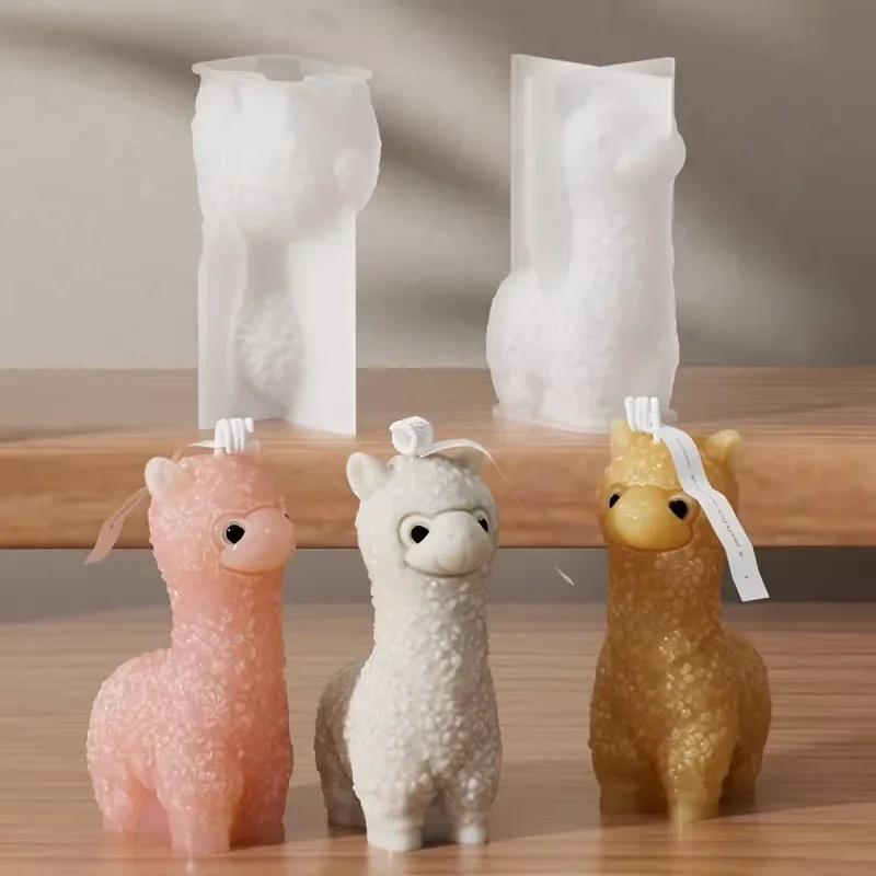 Cute Alpaca Silicone Mold for DIY Clay Resin Handicrafts And Scented Candles 2026 Latest Models Ideal for Home Decor And Holiday