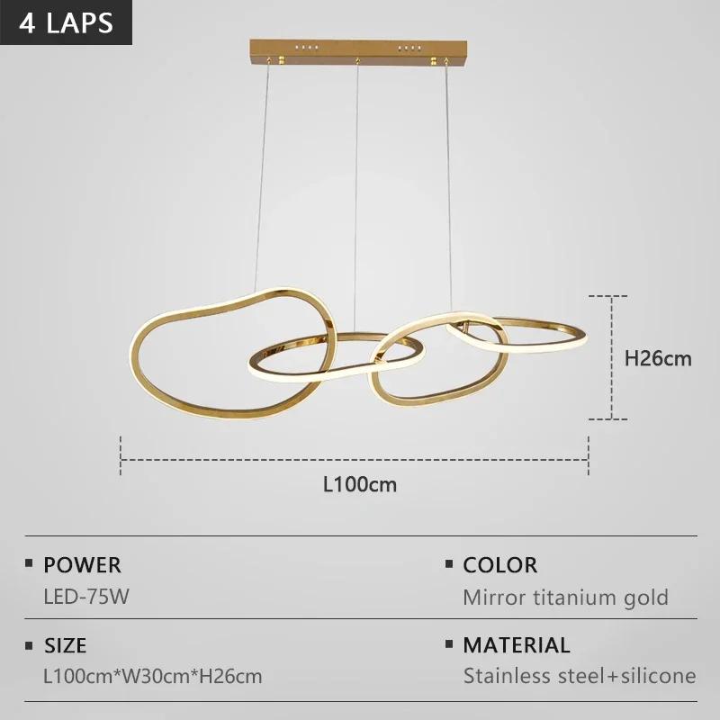 LED Pendant Lights Modern Luxury Stainless Steel Dimmable Electroplated Pendant Lights Living Room Dining Room Decorative Lights