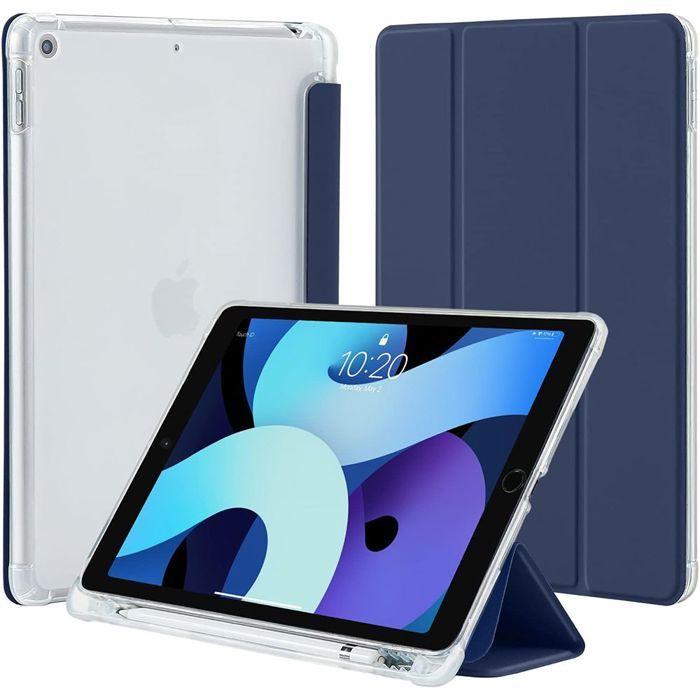 Coque pour iPad 10,2" - Protection Antichoc - Silicone - Bleu Marine - Compatible 7/8/9ème Génération