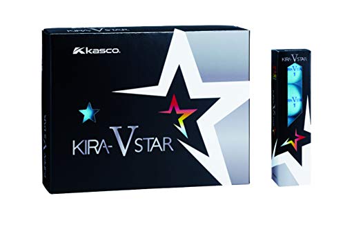 Kasco KIRA STAR V Golf Balls, Unisex, KIRA STAR VN, Aqua, Optimal Head Speed: 25-45, 2-Piece Ball: 1 Core + 1 Cover, Aqua Dozen