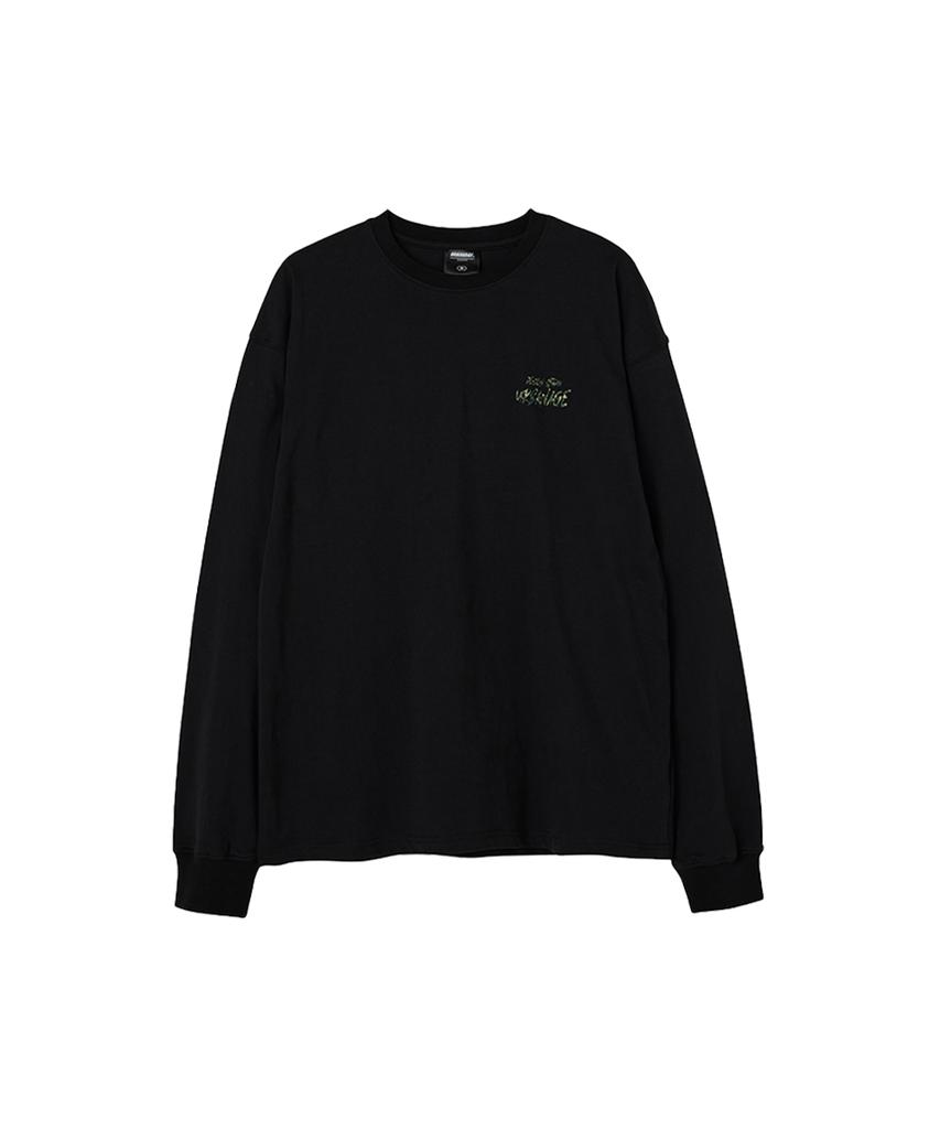 URBANAGE Design Studio Logo Oversized Long Sleeve_Black