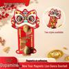 Lion Dance Magnetic Doorbell Sticker: Attract Wealth & Fortune for New Year Festival