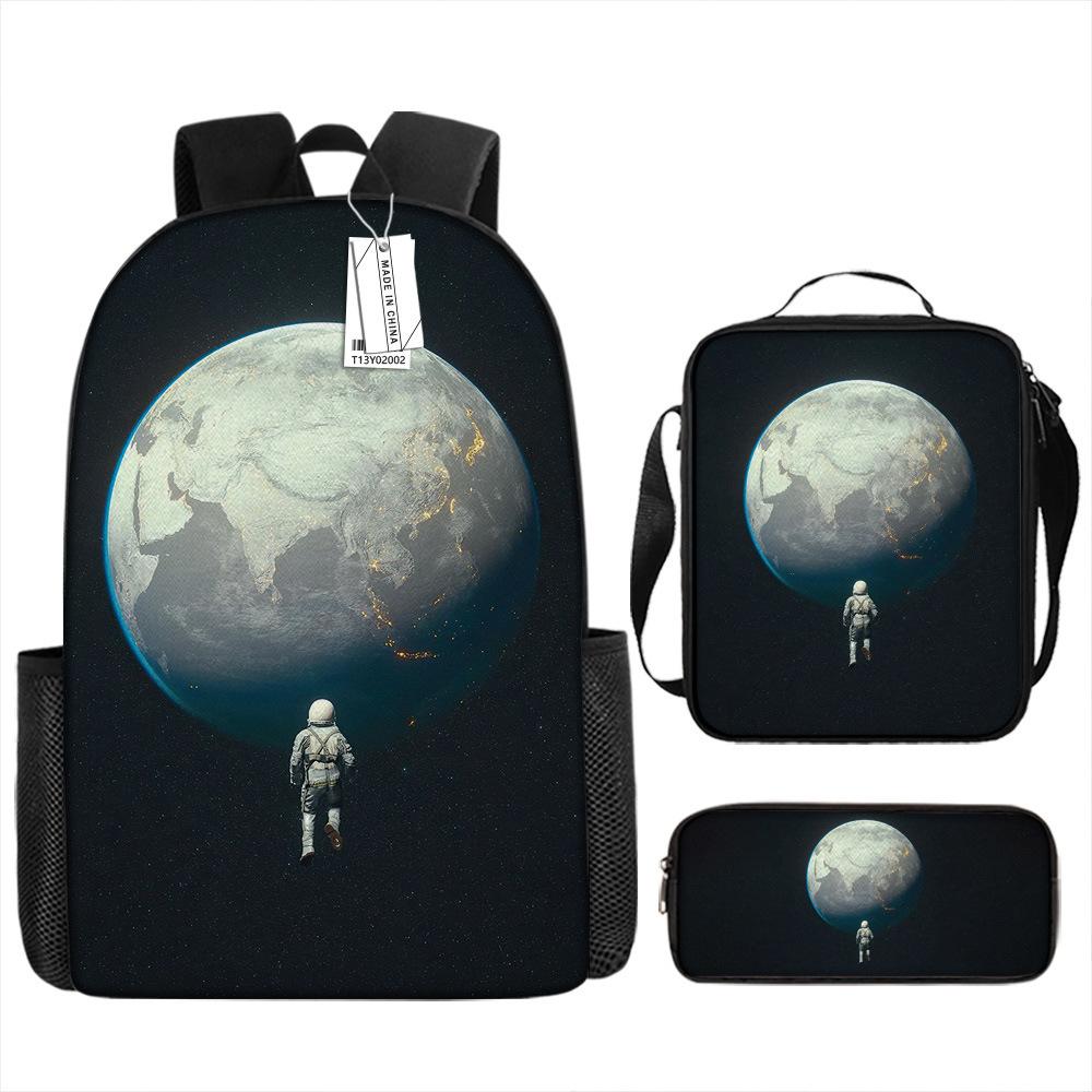 New astronaut schoolbag, boys, primary school students, grades 3 to 6, handsome and lightweight, junior high school students, backpack, large capacity
