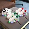 High-quality Luminous Sneakers For Kids With Striped Pattern And Eye-catching Led Features