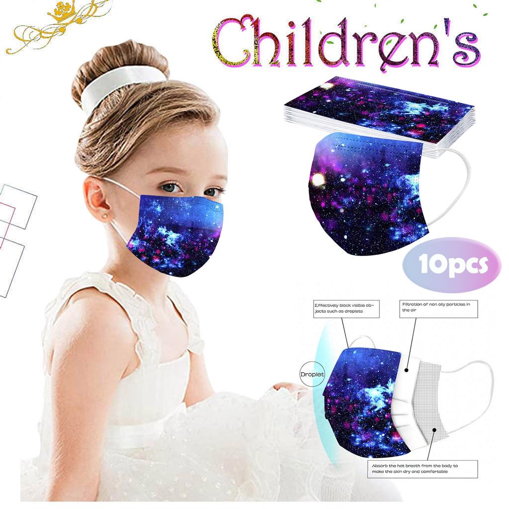 Child Kids Mask Disposable Face Mask Industrial 3Ply Ear Loop 10PC Mask
