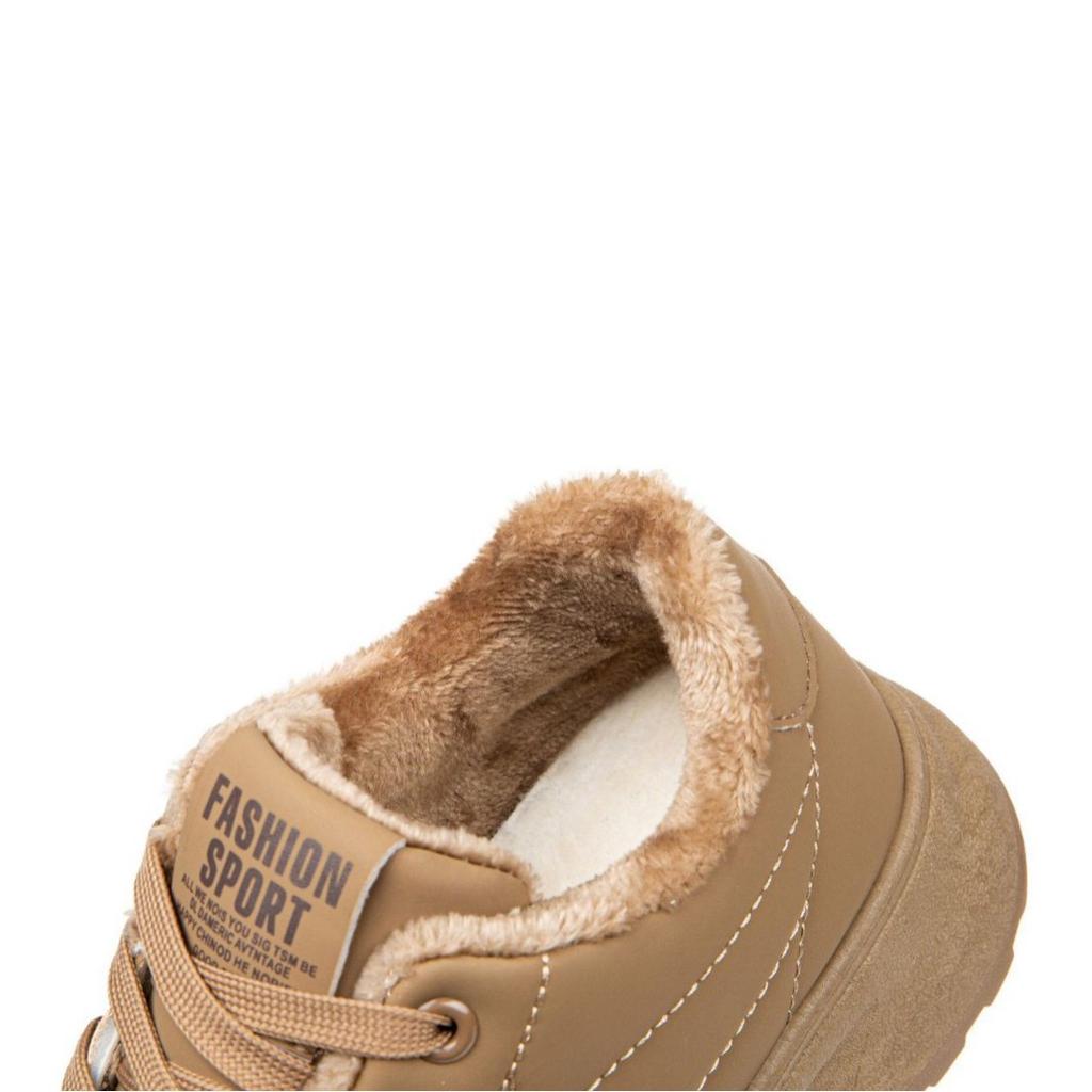 [] Winter velvet cotton shoes thickened snow cotton thick baseplate shoes warm versatile non-slip casual shoes