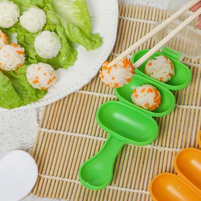 Risbollsskakare Gör-det-själv Risbollsskakare Lunchmakare Form Onigiri Form Sushi Köttboll 3 Jämna Bollformade Köksredskap Ris