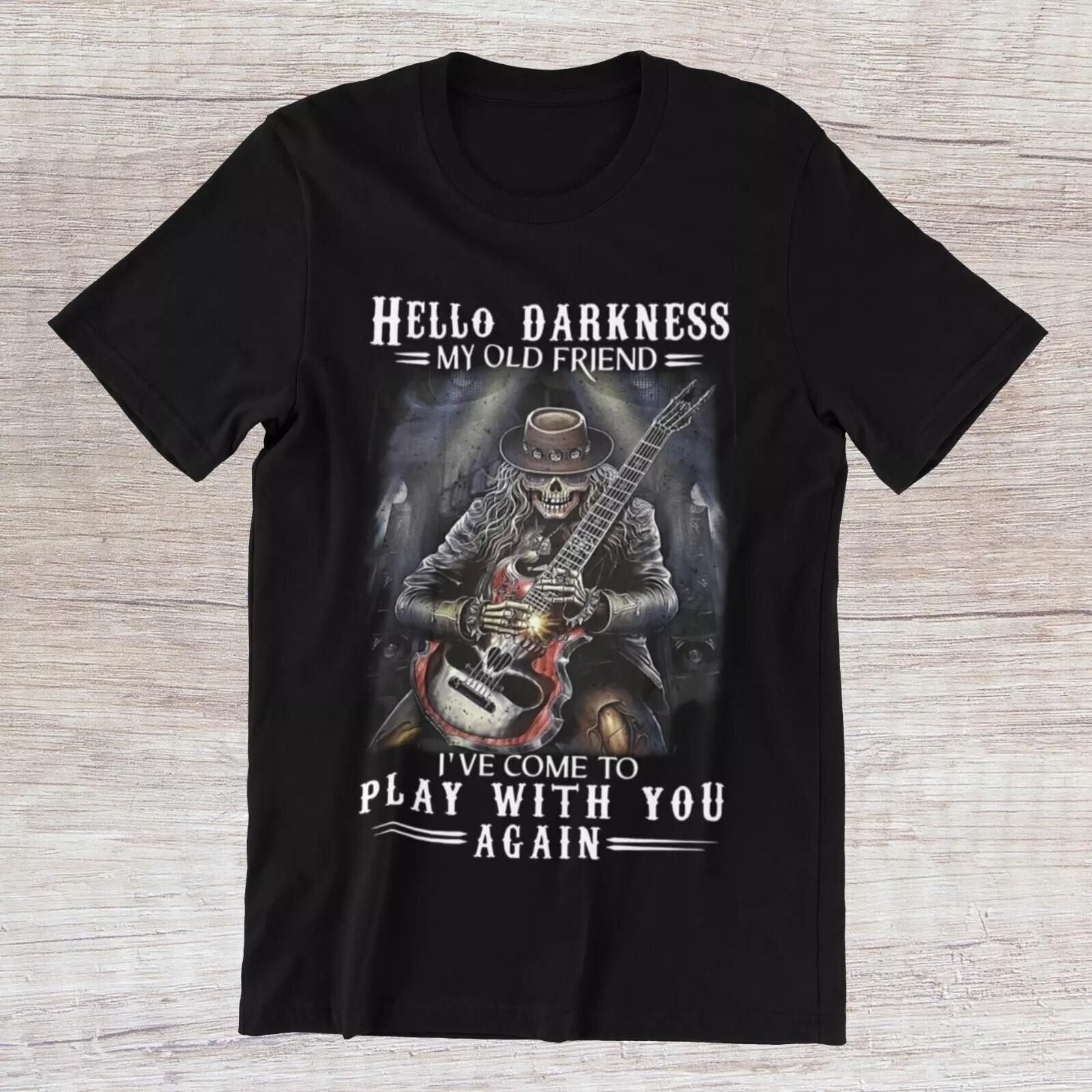 DISTURBED The Sound of Silence T-Shirt Heavy Black Cotton T-shirtSize S to 5XL L