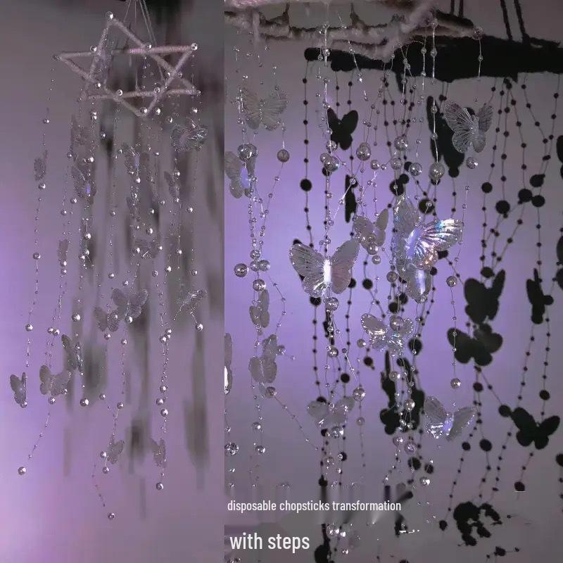 Xiaohongshu DIY Indoor Butterfly Wind Chime Pendant Kit