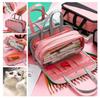 Big Capacity Canvas Storage Pouch Pen Pencil Case Stationery Bag Holder for School Office