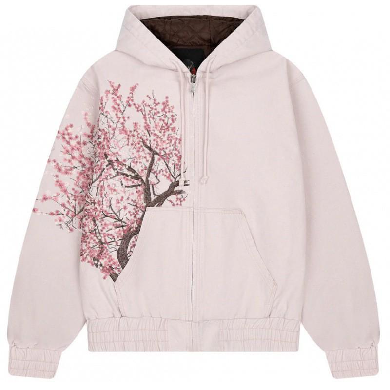 Mens Hooded Zip-Up Sweatshirt 3D Digital Print Loose Fit Streetwear Casual Pullover Fall