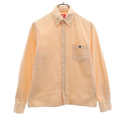 Made In Japan Long Sleeve Oxford Button Down Shirt M Orange Men's Used