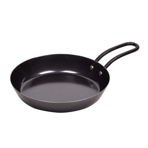 Pearl Metal One-Handed Grill Pan, 16cm, with Recipe, Induction Compatible, Iron, Easy Cooking, Made In Japan, HB-372
