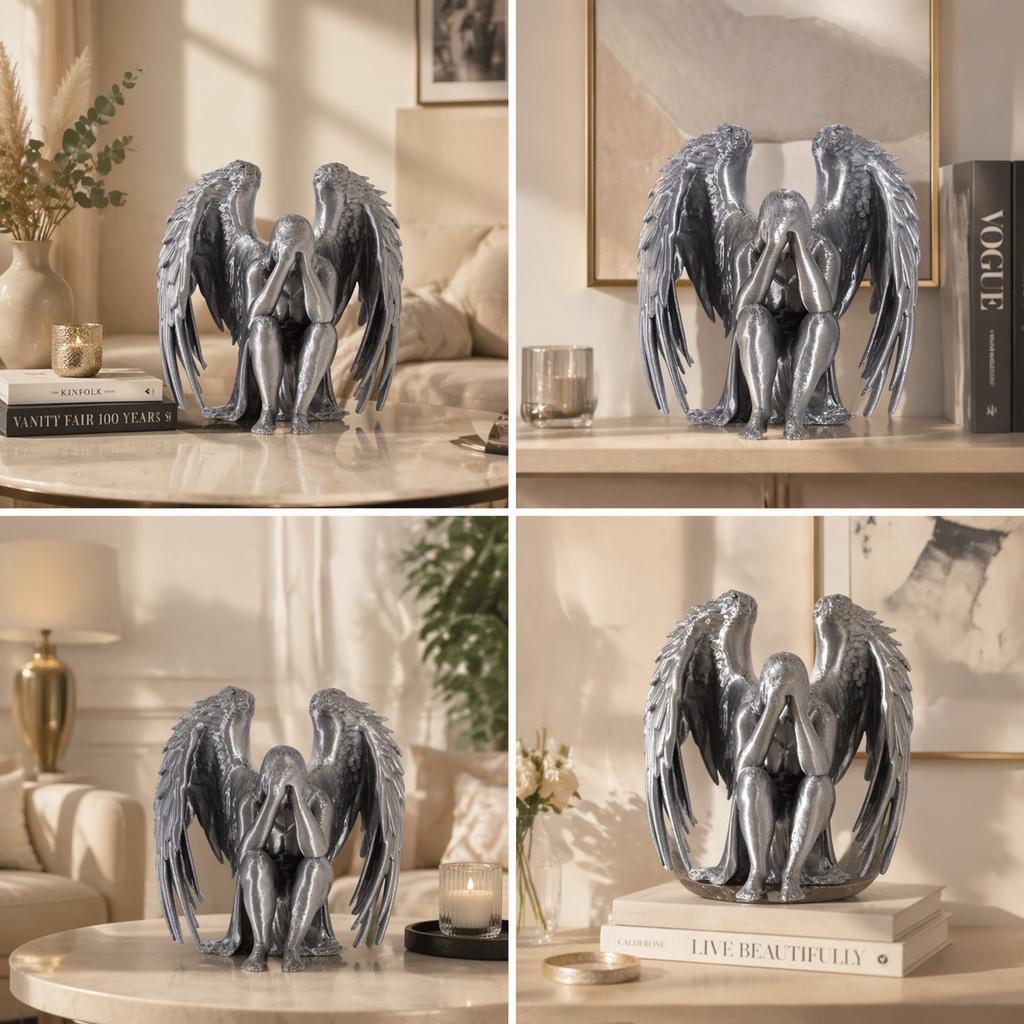 3D Printed Weeping Angel Toy Simulation Angel Model Statue Halloween Home Decor Office Collection Ornaments Birthday Gift