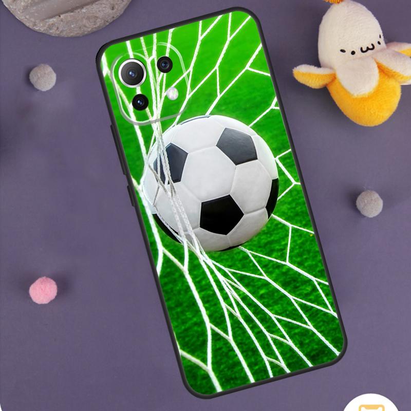 Football Soccer Ball Case For Xiaomi 15 14 Ultra 13T 14T 15T 17 Pro Max POCO F8 Ultra F5 F6 F7 X5 X6 X7 Pro Cover