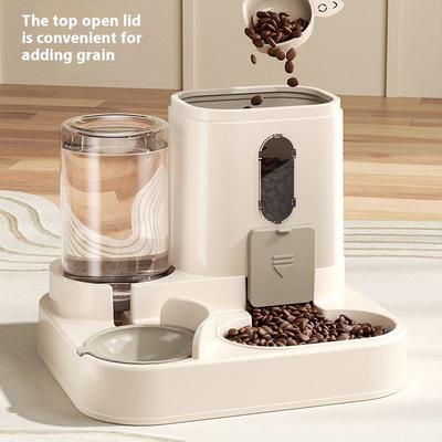 2in 1 Cat Food Dispenser Water and Food Integrated Fully Automatic Cat Food Feeding and Water Dispenser Cute Water Dispenser