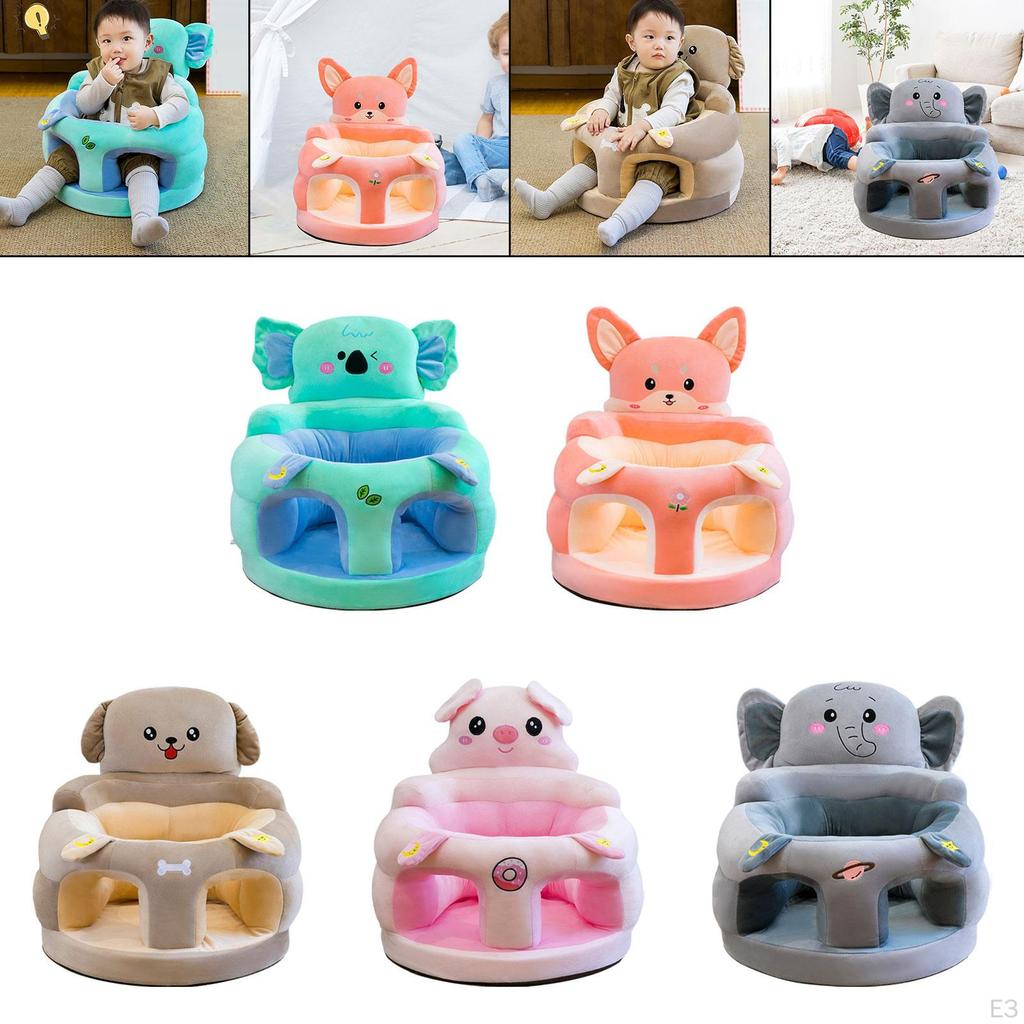 Sitzstütze für Babys, Sitzen lernen, vielseitig, Cartoon für Mädchen Jungen Geschenk, grün