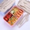Cutie de prânz pentru cuptor cu microunde cu trei grile Cutie de prânz Cutie de depozitare sigilată pentru băieți și fete