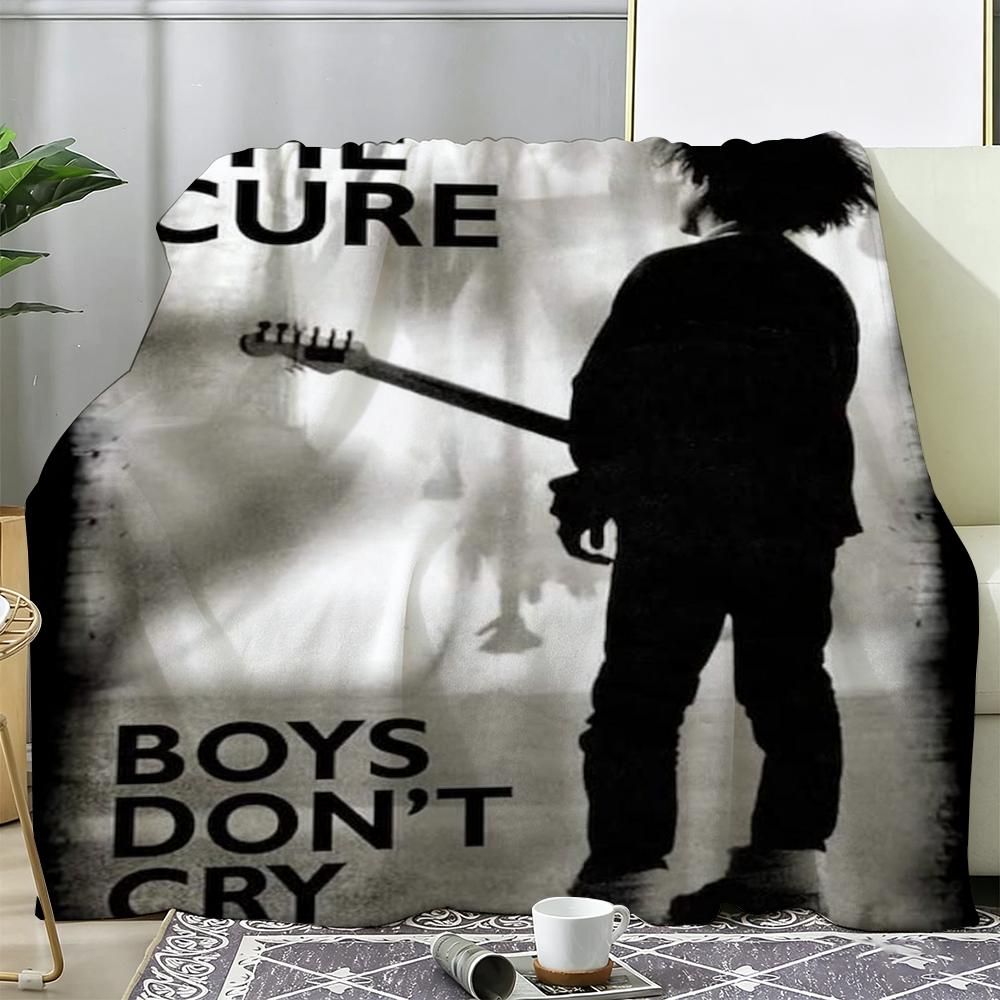Band T-The Cure Throw Soft Warm Flannel Fleece Throw Blanket, Cozy Plush for Sofa Bed & All Seasons