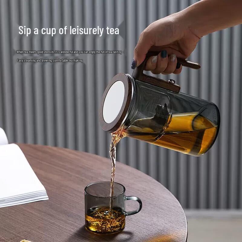 YIHUTEA Jingren Magnetic Tea Infuser Pot with Glass Filter