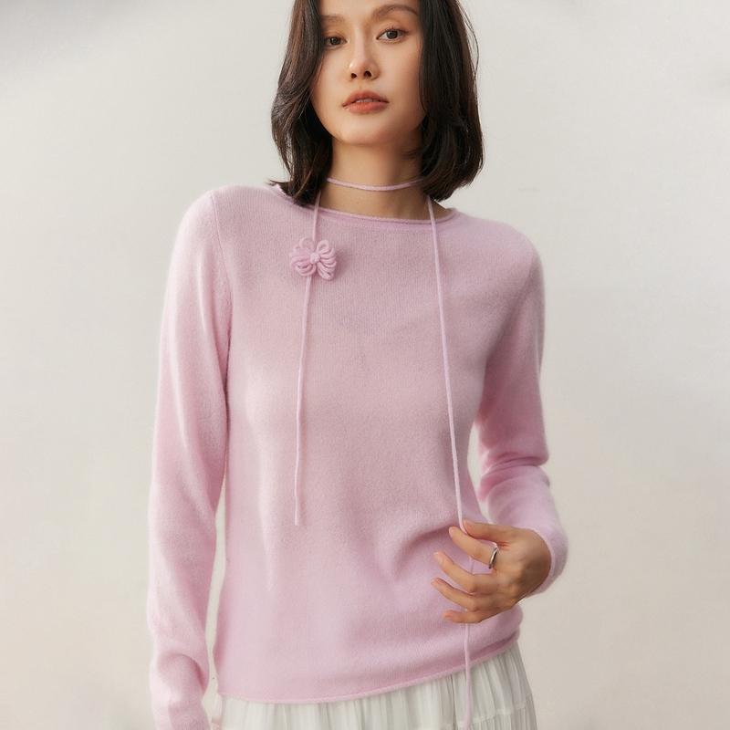 Qinghe 100% Pure Cashmere Women's Sweater - Ultra Soft Luxury Winter Pullover