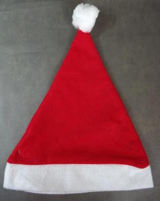 Santa Claus Hat, Velvet, Red, 40x30cm