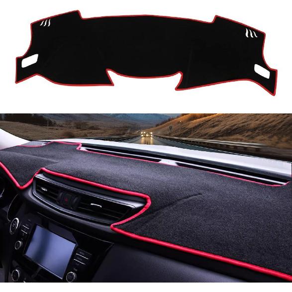 Blazeray Dashboard Cover Dash Cover Mat Pad Carpet Custom Fit for Nissan Rogue 2014 2015 2016 2017 2018 2019 2020 Accessories Anti-Skid Center