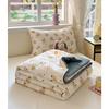 Cute Cartoon Printed Thin Quilt Kids Students Summer Double Yarn Soybean Air Conditioning Comforter Lightweight Cooling Blankets