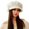 1PC Plush-Lined Gift Corduroy Material Versatile Beret Exquisite Thickened Design Warmth Accessories Elegant 56-58cm