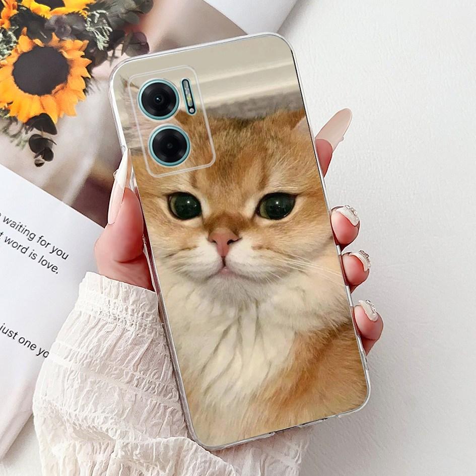 For Xiaomi Redmi Note 11E 5G Case Popular Flower Love Heart Soft Silicone Capa Back Cover For Xiaomi Redmi 10 11 Prime 5G Bumper