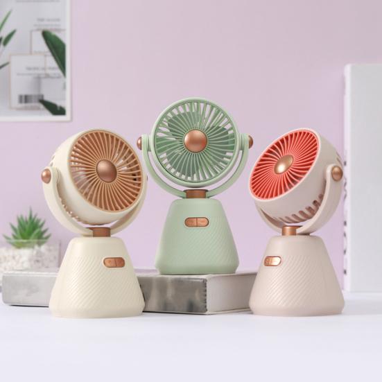 Mini-Schreibtischventilator 100 Geschwindigkeiten Winkelverstellbar USB-wiederaufladbar Sommer Handventilator Tragbar Outdoor Reise Mini Persönlicher Ventilator