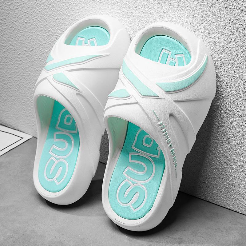 Men's Outdoor Slippers Wear EVA Material Beach Sandals In Summer Thick Sole Leisure Outdoor Sports Style Open Toe Slides
