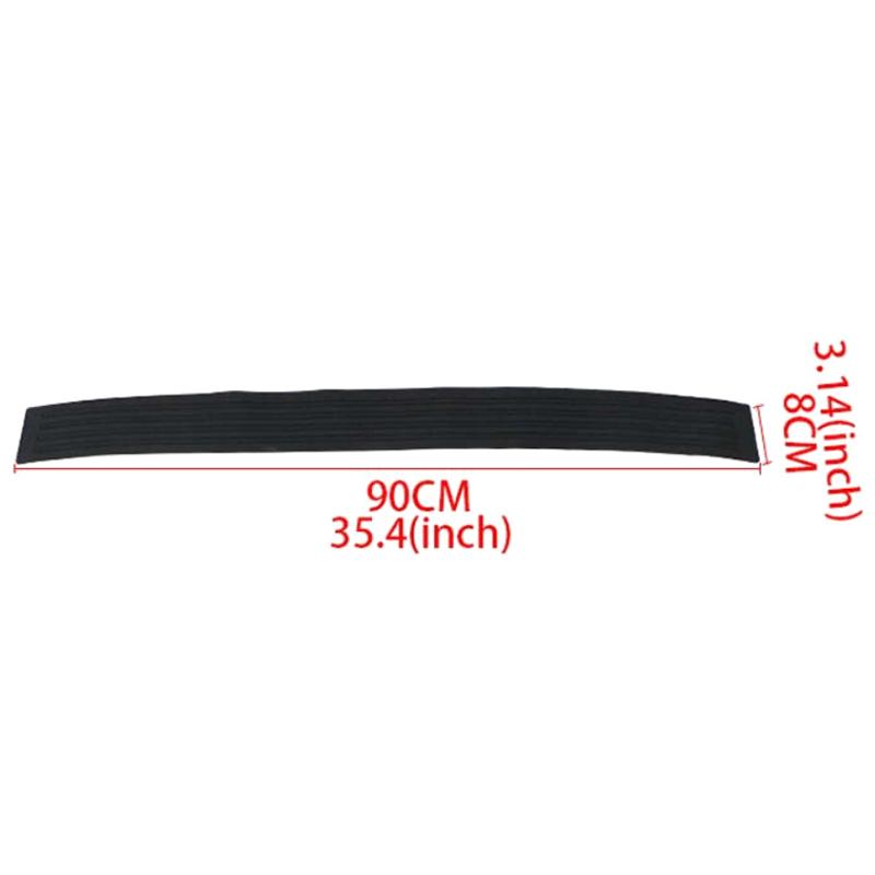 Universal Rear Bumper Guard Car Trunk Door Sill Plate Protector Pvc Rubber Protector Strip For Bumper Reinforcement Decoration