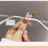 SummerFashion Frameless Photochromic Reading Glasses Advanced Photosensitive Anti Blue Light UV Protection