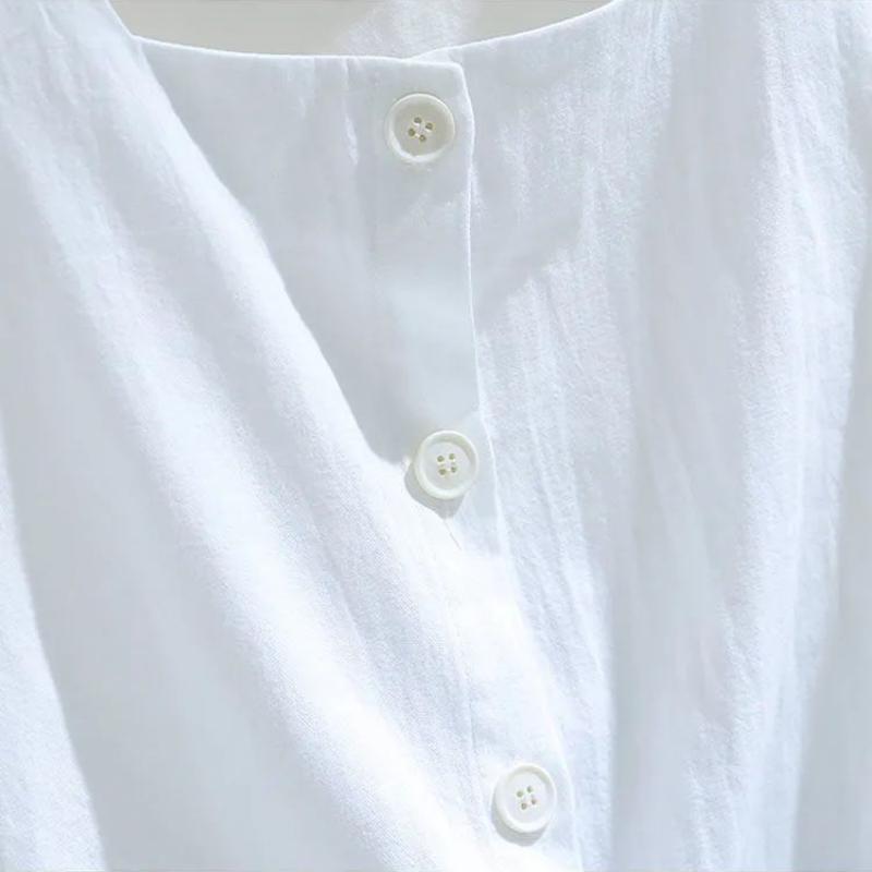 WTEMPO Brand Summer Square Neck French Women's Short Sleeve Shirt Short Loose Bubble Sleeve Waist Waist Exposed Collar Slim Top