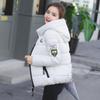Kausale Damen Gepolsterte Jacke Kurze Herbst Winter Wattierte Jacke Frauen Mit Kapuze Kurze Mäntel Weibliche Parkas Mantel