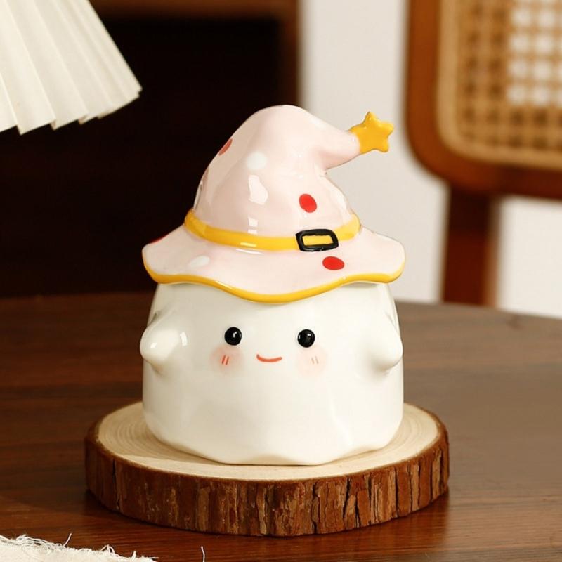 Lovely Ceramic Coffee Mug 350ml Cartoon Halloween Teas Cups Unique Porcelains Lattes Cups Christmas Birthday Gift