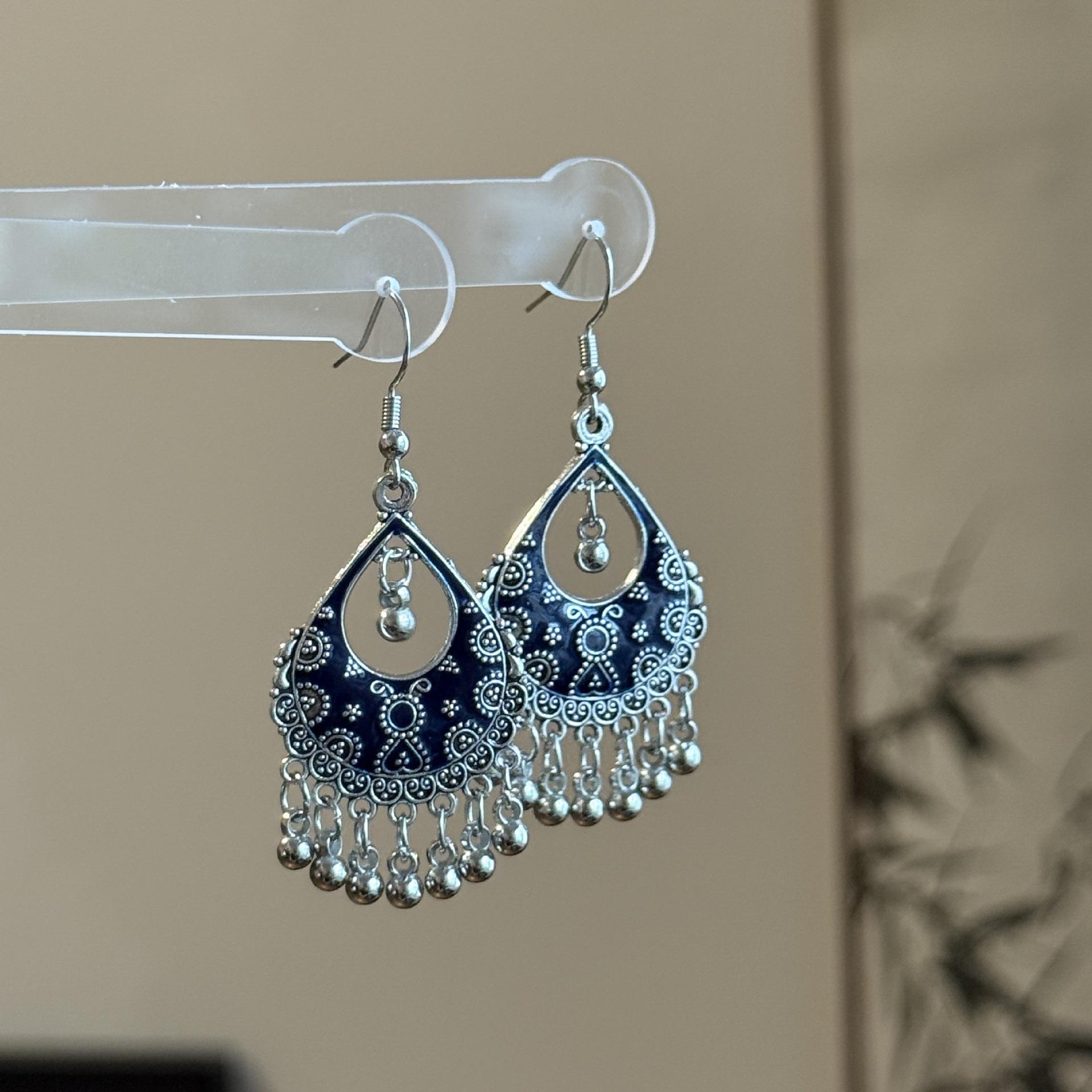 Vintage Sexy Antique Earrings Female Bohemian Tassel Water Drop Earrings Earrings