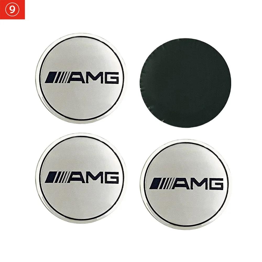 

For Mercedes Benz 4Pcs For Mercedes Benz W203 W204 W205 W209 W210 W211 W212 W176 W166 W163 75mm Car Wheel Hub Emblem Sticker Aut 75mm