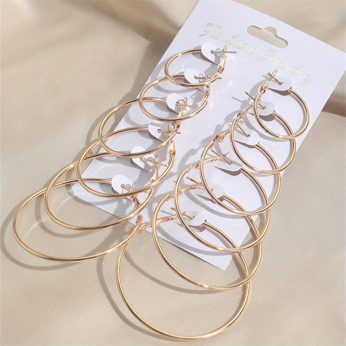 

Stylish Large Hoop Earrings for Women - Stainless Steel, Elegant Design, Face-Slimming Effect 4cm