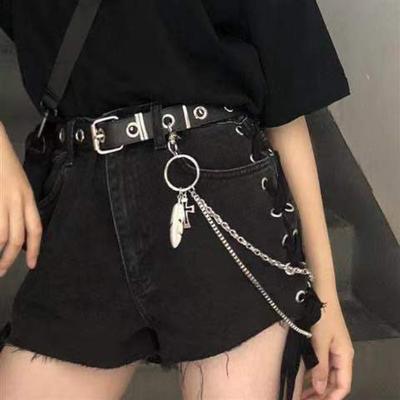 Punk Style Men and Women Belts with Personality Versatile Hip-hop Belts for Young Students Korean Style Belts Cool Ins Trendy