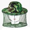 2Pack Camouflage Beekeeper Beekeeping Cap Hat with Head Net Mesh Face Protection Outdoor Fishing Equipment Beekeeping Supplies