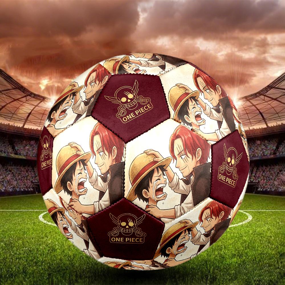 1pc One Piece Football Soccer Ball Size 5 Indoor Soccer Ball Fashion Colorful Backyard Game -Great For Sports Fans Gift HE18