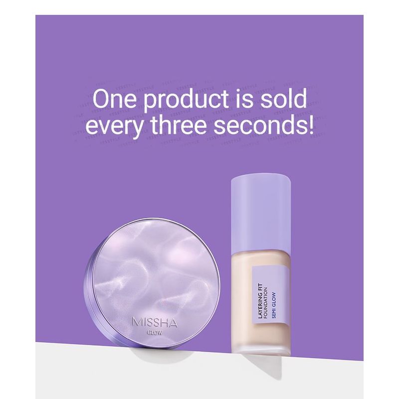 MISSHA - Layering Fit Foundation Semi Glow - 4 Colors