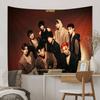 1pc Classic KPOP Hot Aateez Singer Hippie Wall Hanging Tapestries Art Science Fiction Room Home Decor Kawaii Room Decor